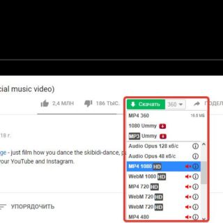 Скачать видео из Youtube