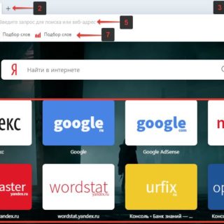 Opera интерфейс